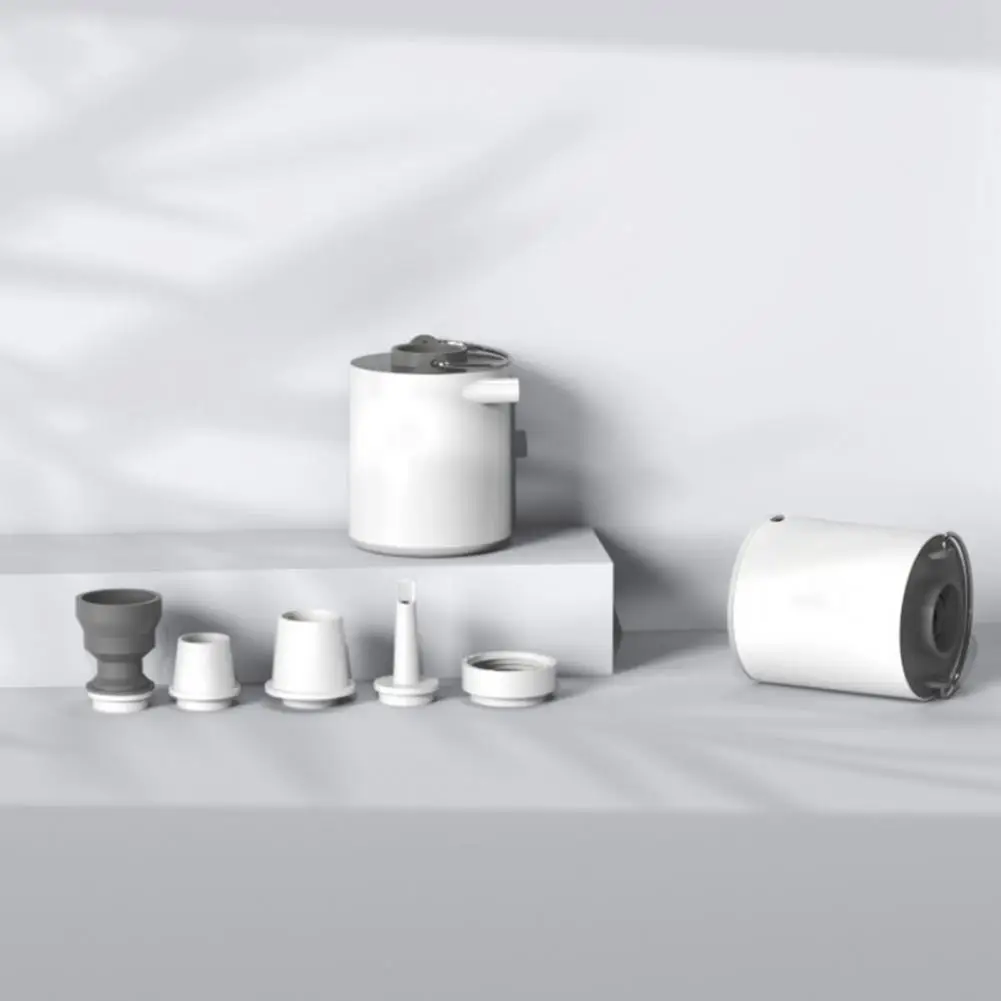 

Lightweight 1Set Practical Pool Floats Electric Air Pump Built-in Battery Portable Air Pump with Light for Hiking