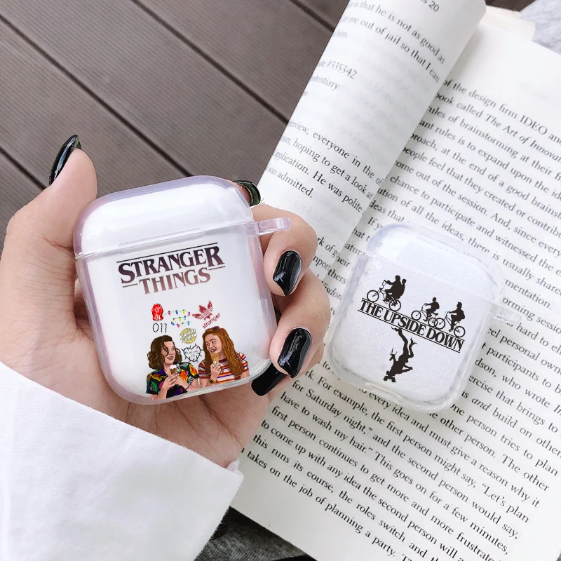 

Чехол для Airpods 2 1 3 pro из мягкого ТПУ с изображением сериала «очень странные дела»