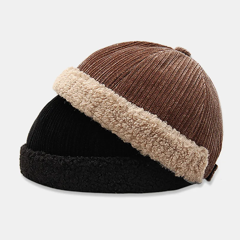 

Men Women Landlord Hat Winter Fashion Beanies Caps Cotton Adjustable Beanie Hats Fashion Street Melon Caps Unisex