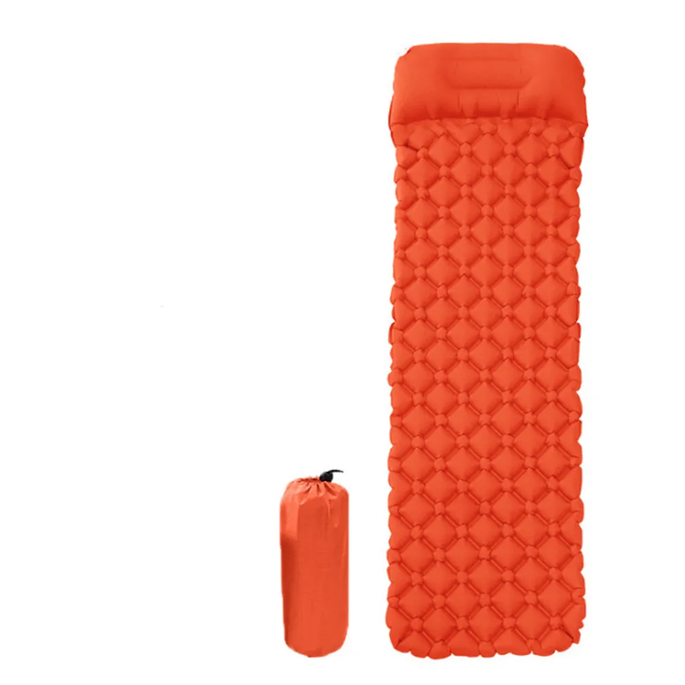 

Outdoor Inflatable Mattress Cushion Fast Filling Air Portable Camping Beach Mat With Pillow Soft Sleeping Pad Blanket кемпинг