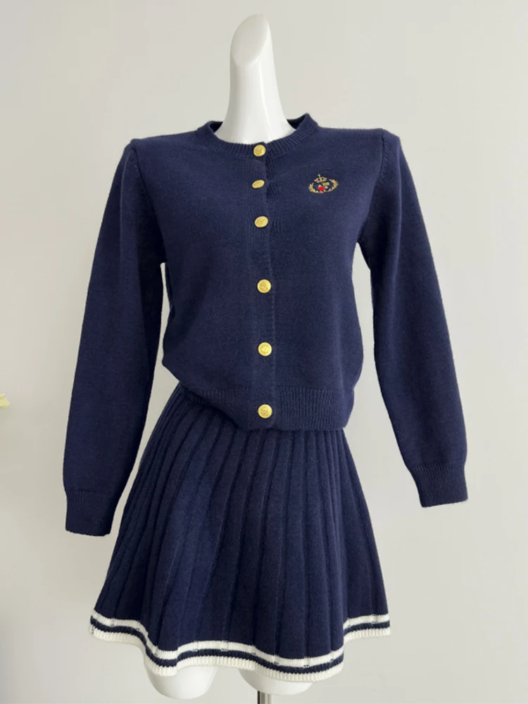 Осенне-зимняя женская Корейская винтажная одежда в стиле преппи 1920-х годов