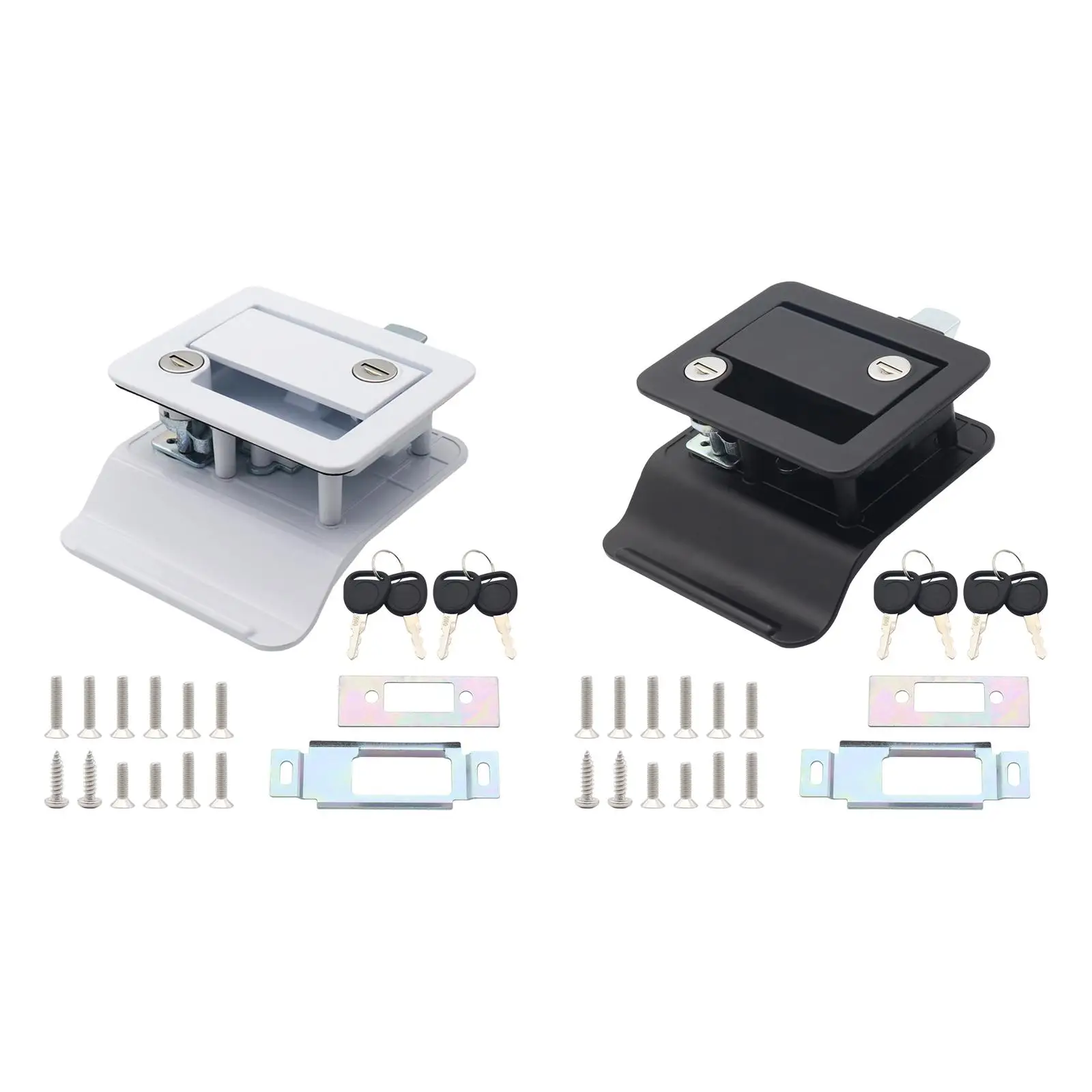 

RV Travel Trailer Door Lock Latch Set for Motorhome,with Keys