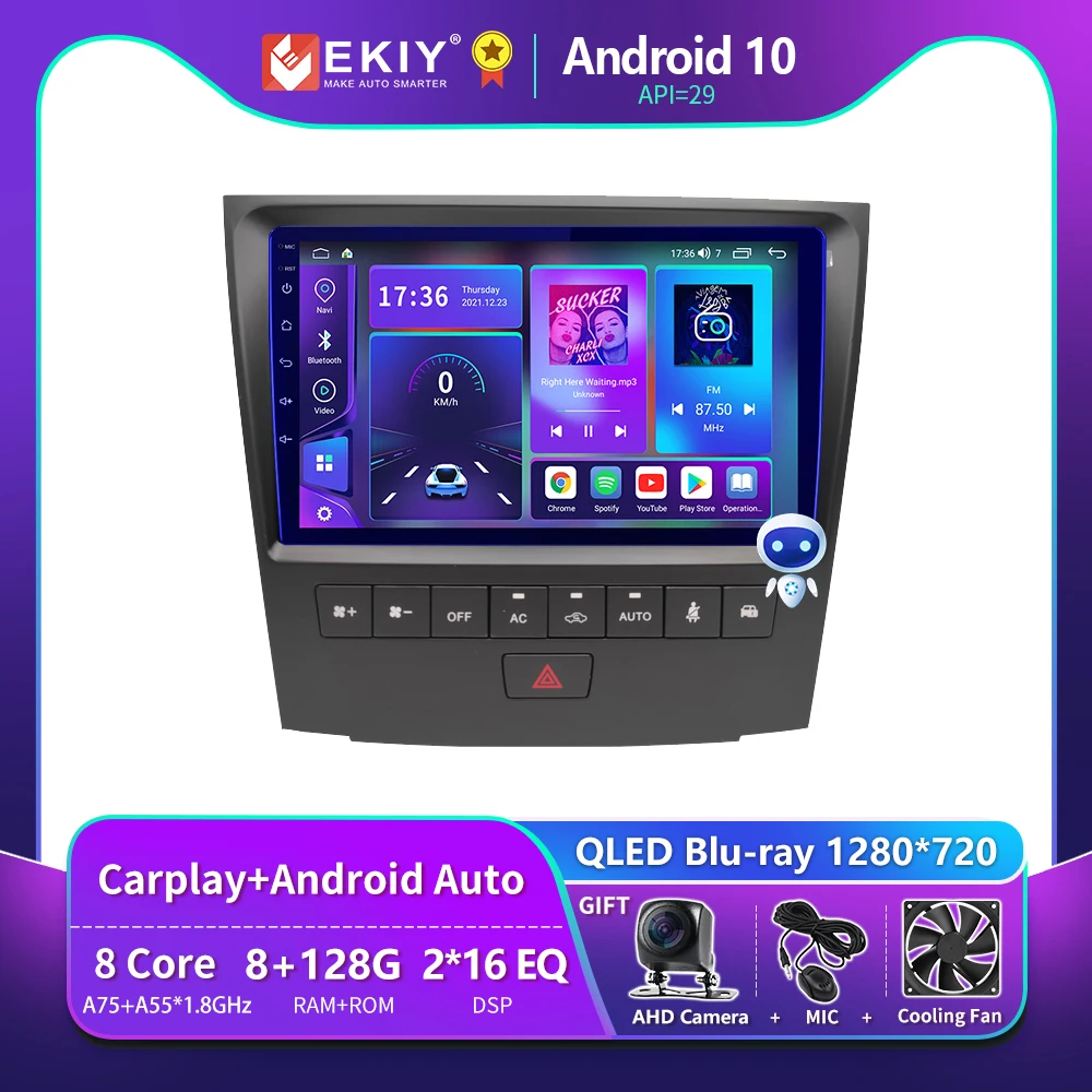 

EKIY T900 для Lexus GS300 S190 GS350 GS400 GS430 GS450h GS460 GS 300 III 3 350 400 430 450h 460 2004-2011 автомобильный радиоприемник GPS авто Android Carplay беспроводной Blu-ray QLED № 2 Din DVD головн...