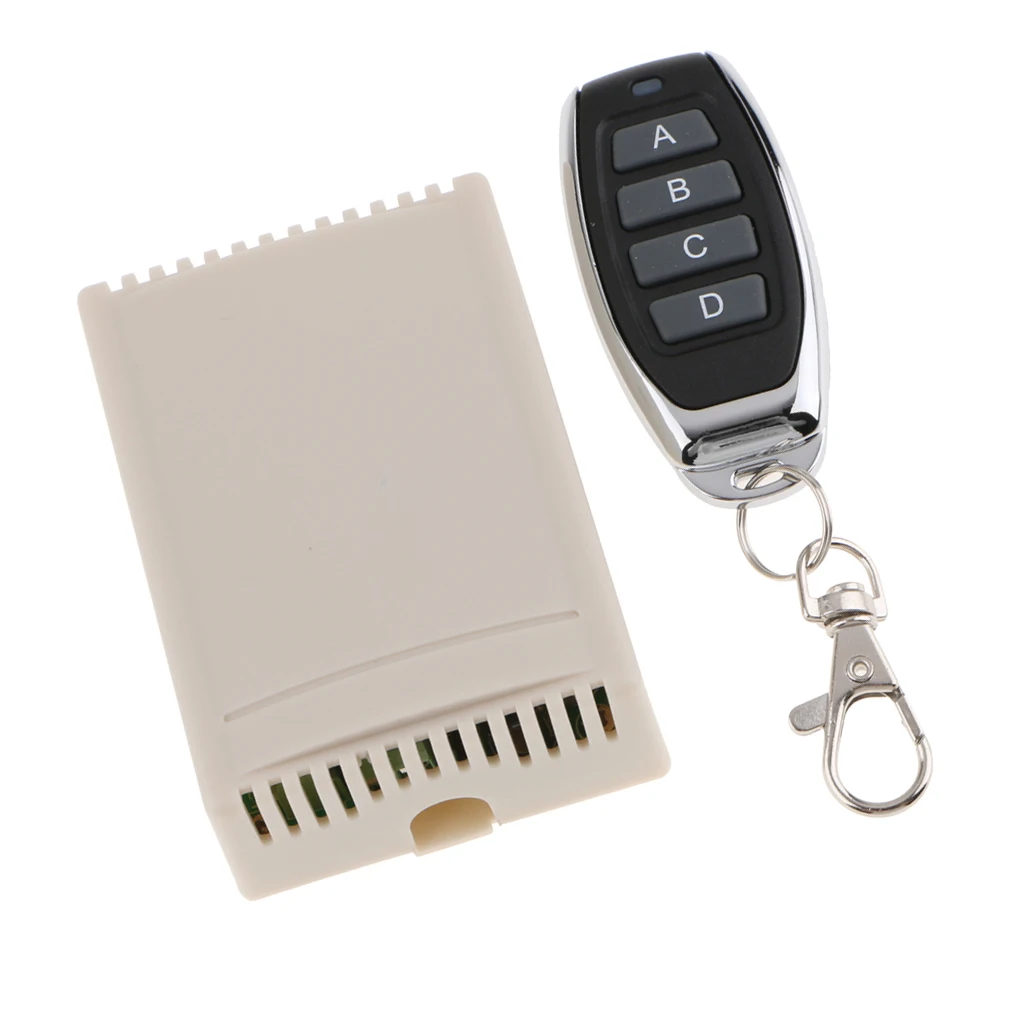 

DC 12V 4 CH 433 Remote Control Switch with Relay Receiver, Used In Lamps, , Garage Door, Electric Door and