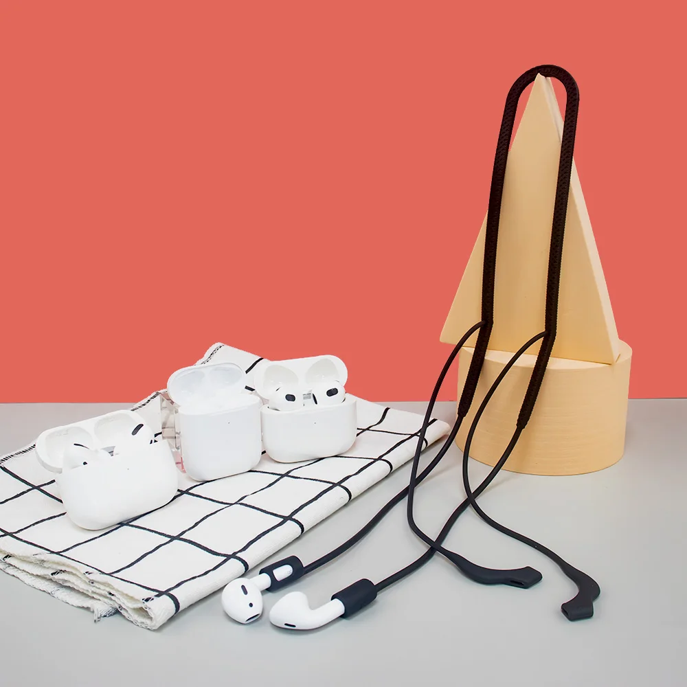 

Мягкий шнур с защитой от потери для наушников, солнцезащитных очков, спортивных наушников, водонепроницаемый силиконовый подвесной шейный ...