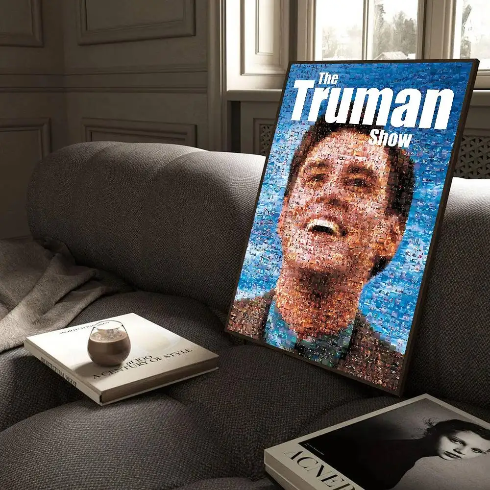 Фото Постеры с классическими фильмами и аниме The Truman Show, декоративные наклейки, настенные картины, декор из белой крафт-бумаги №3