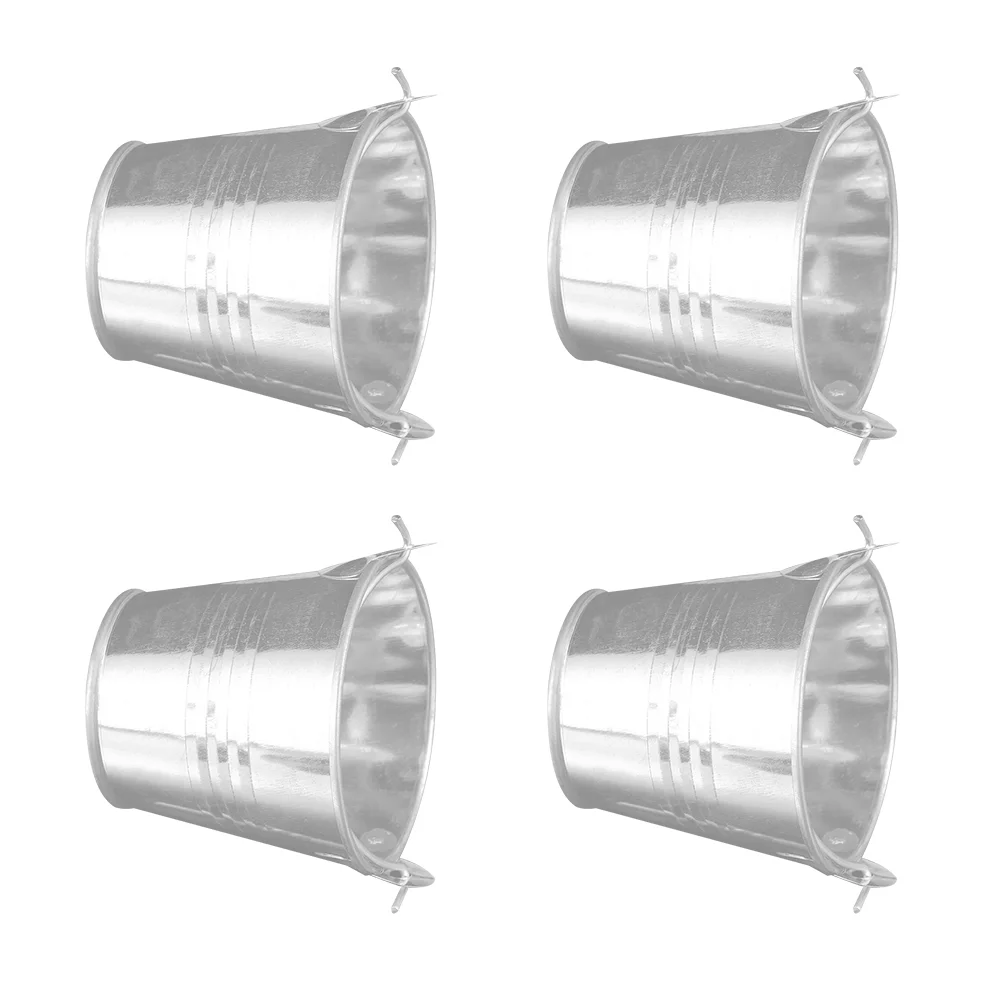 

4 Pcs Shabby Chic Metal Vase Circle Farmhouse Flower Vases Arrangement Bucket Flowers Shop