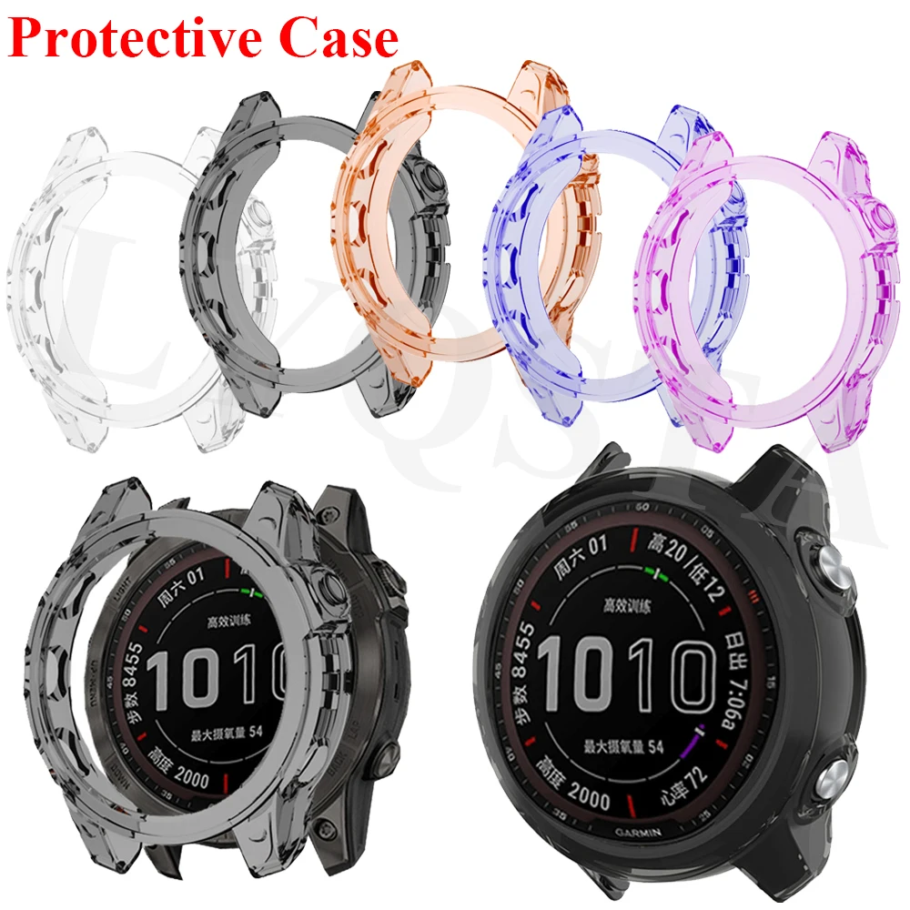 

Case For Garmin Fenix 7 TPU Smartwatch Silicone Protective Shell Replacement Soft Protector Case Cover Frame For Garmin Fenix 7