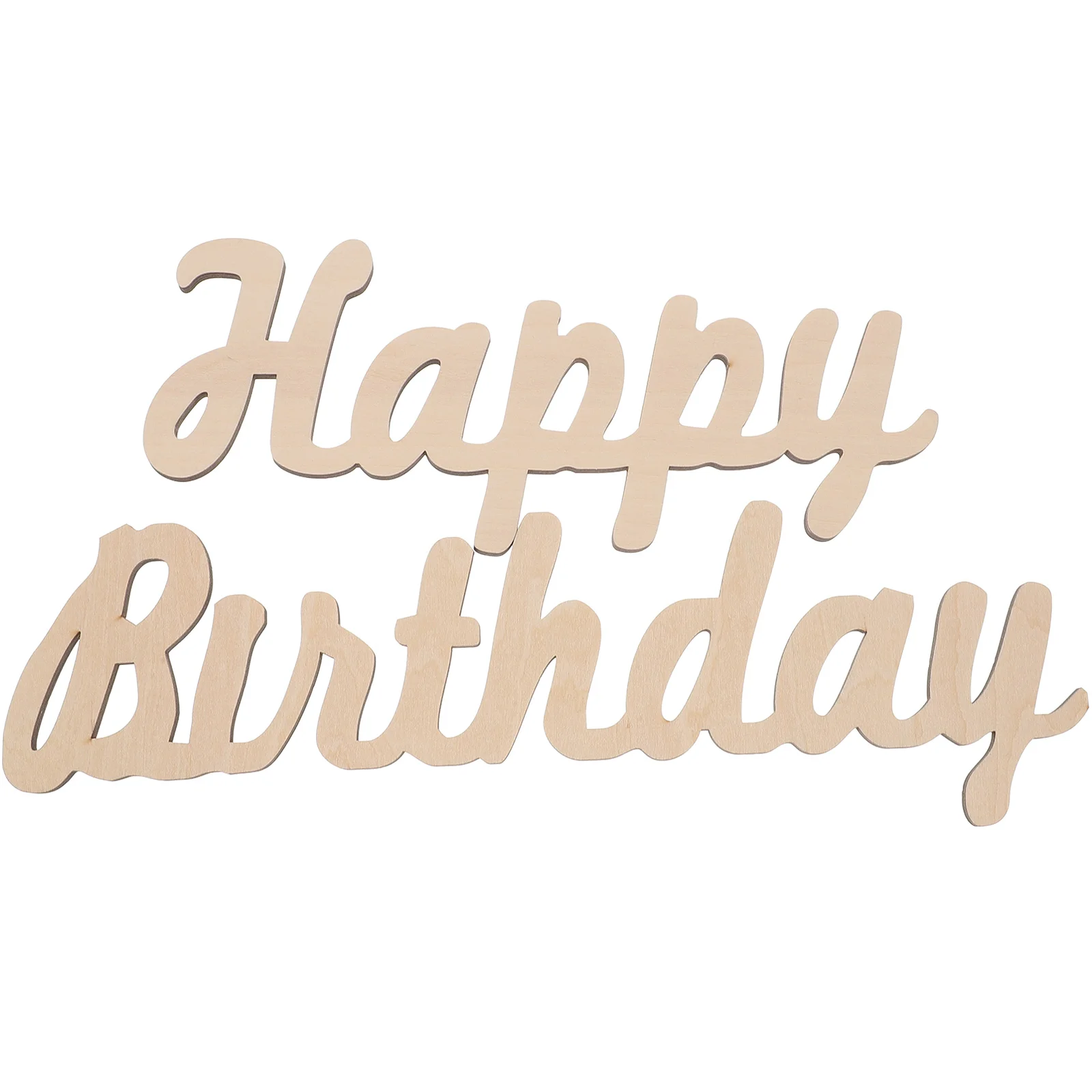 

Happy Birthday Signs Balloon Layout Prop Decorative Board Plaque Wooden Party Baby