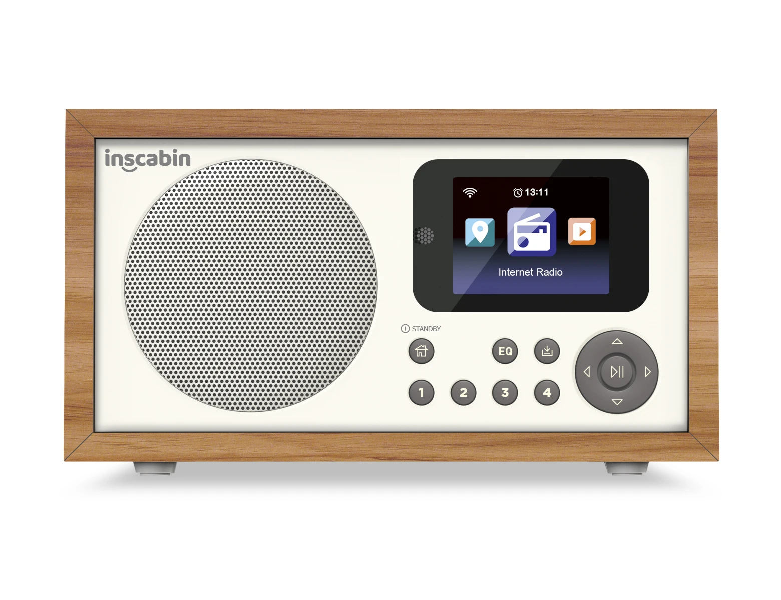 Inscabin D2/D4 Internet Digital Radio, Internet Radio/Digital Radio with Spotify Connect and Bluetooth/Colour Screen