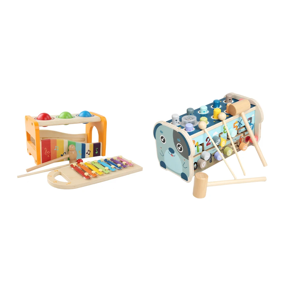 

Wood Musical Toy Kids Xylophone Piano 8 Notes Toys Piano Percussion Instrument Parent-Child Multi-function Knocking Gift