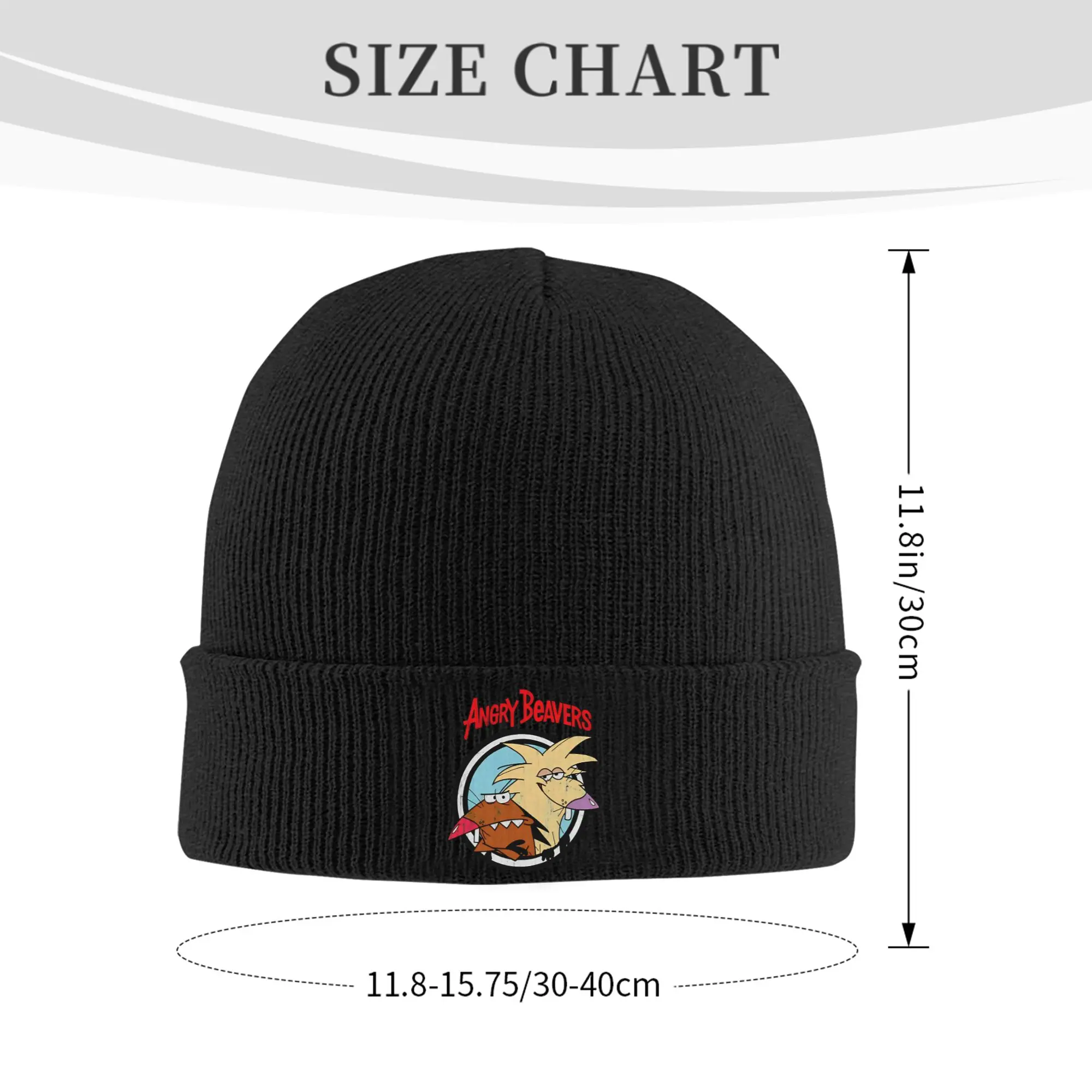 Фото Angry Beavers Daggett & Norbert Feverish Аксессуары Теплая шапка-бини унисекс Вязаные шапки Боннет Вязаная шапка №2