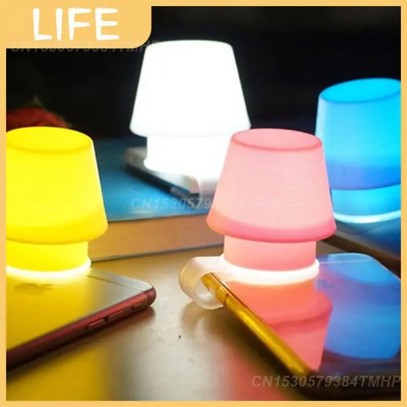 

Silicone Mobile Phone Lamp Portable Table Lamp New Strange Creative Mobile Phone Light Home Lighting Supplies Gift Bookmark