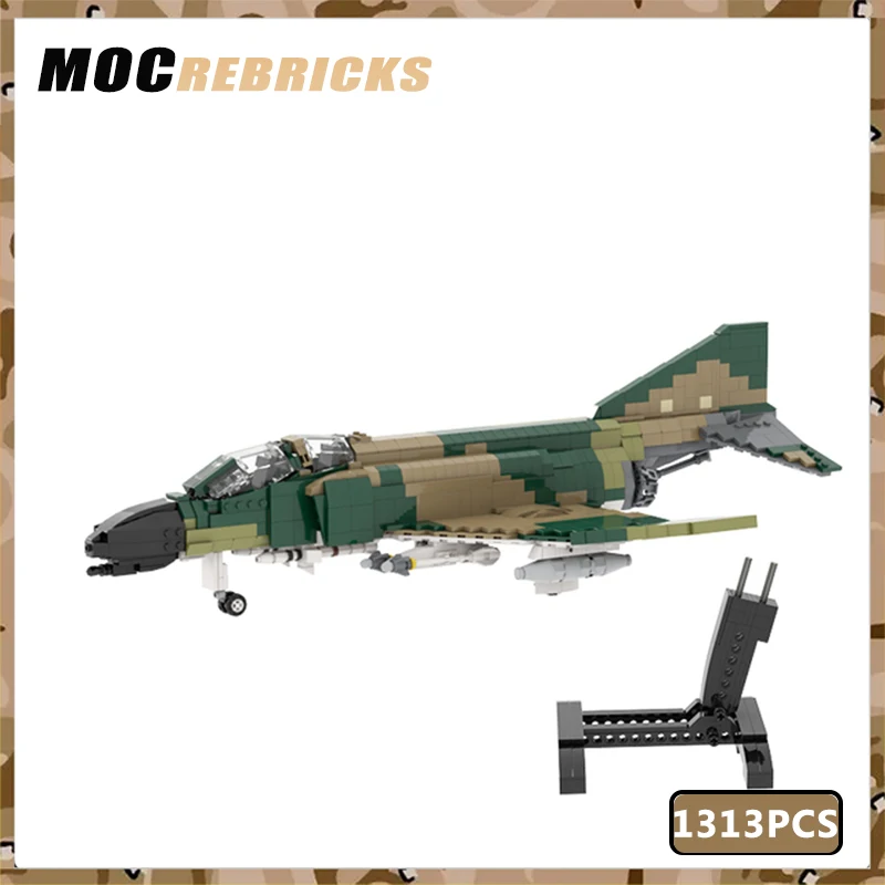 Air Forc Военное оружие F-4C PhantomII Строительные блоки Истребитель Загружаемые фигурки
