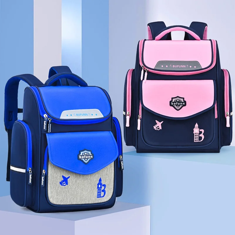 British style Grade 1-6 Girls Simple Fashion Schoolbags for Boys New Primary School Students Children Large Capacity Backpacks