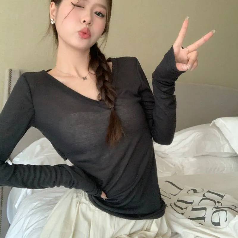 Блузка Lucyever женская с V-образным вырезом и защитой от солнца