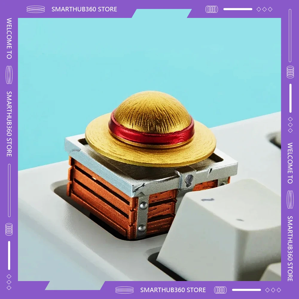 ZOMO аниме колпачки для клавиш Луффи Чоппер Шляпа из алюминиевого сплава цельная