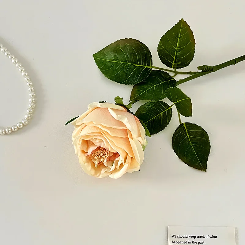 

Искусственный шелковый цветок Остин Роза 45 см