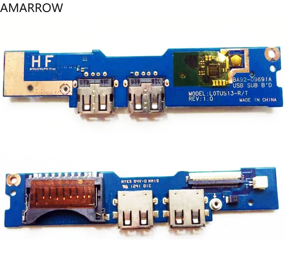 Оригинальный мощность кнопка переключатель доска USB кард-ридер для Samsung NP530U3C 535U3C