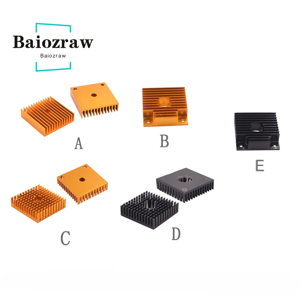 

3D Printer Heat Sink MK7 MK8 Extruder Aluminum Block 40x40x11mm for 42 Stepper Motor MK7/MK8 Extruder Heat Sink