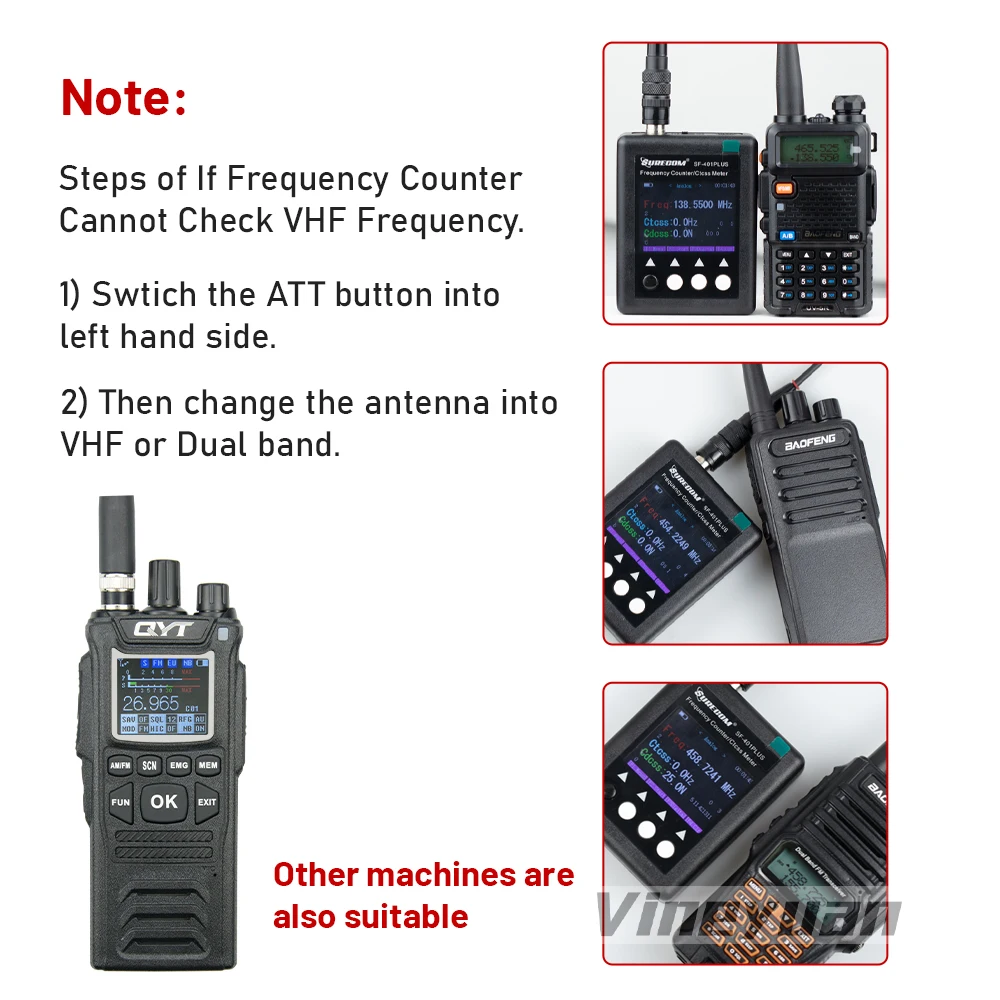 Фото Surecom SF-401 Plus Радиочастотомер, портативный частотомер 27МГц-3000МГц, декодер CTCSS/DCS, измеритель частоты. №5
