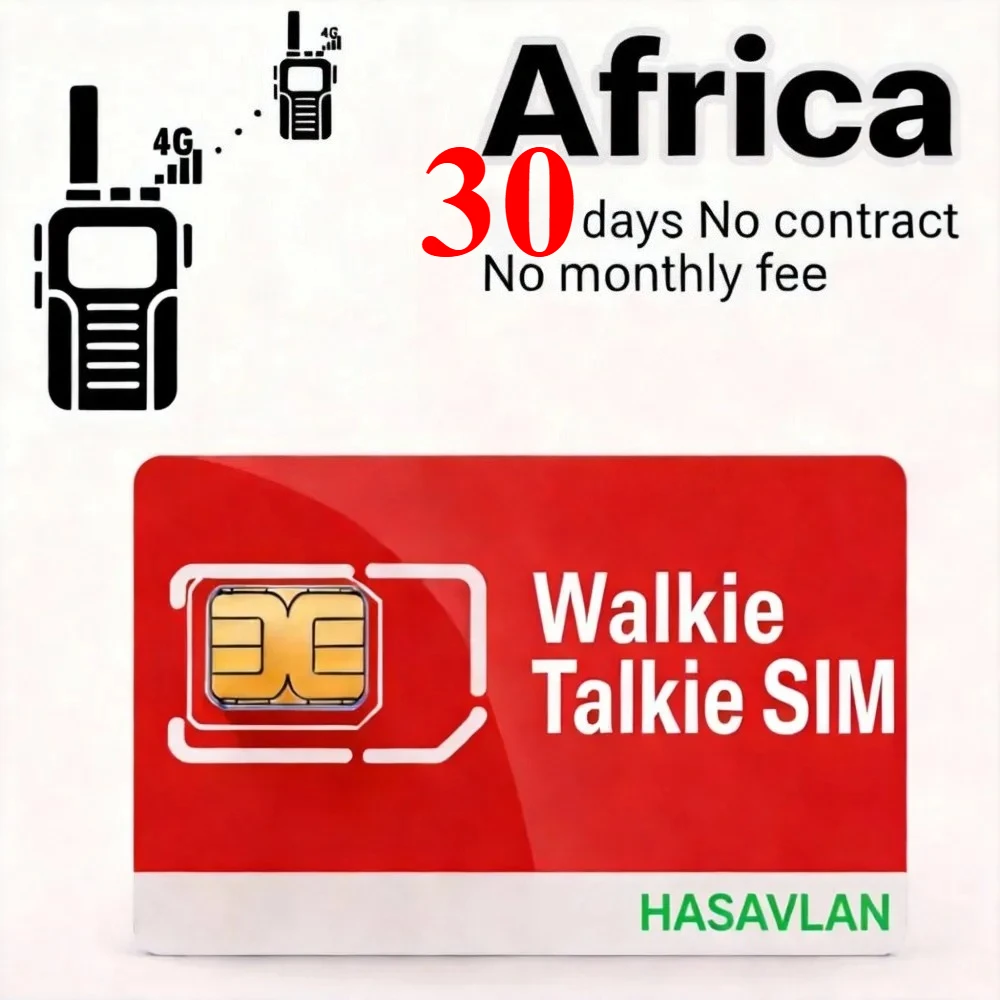Фото Сим-карта для раций, без контракта, 2G/3G, 3 размера SIM, 300 МБ/30 дней для M2M PTT раций BQ-889, ZOVAGOLO AFRICA №1