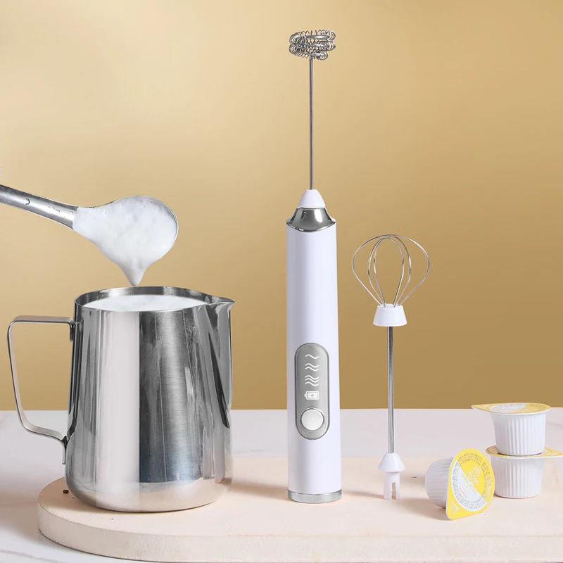 

Mini Milk Frother Whisk For Whipping Piercer Automatic Milk Beater Portable Electric Coffee Mixer Egg Shaker Kitchen Accessories