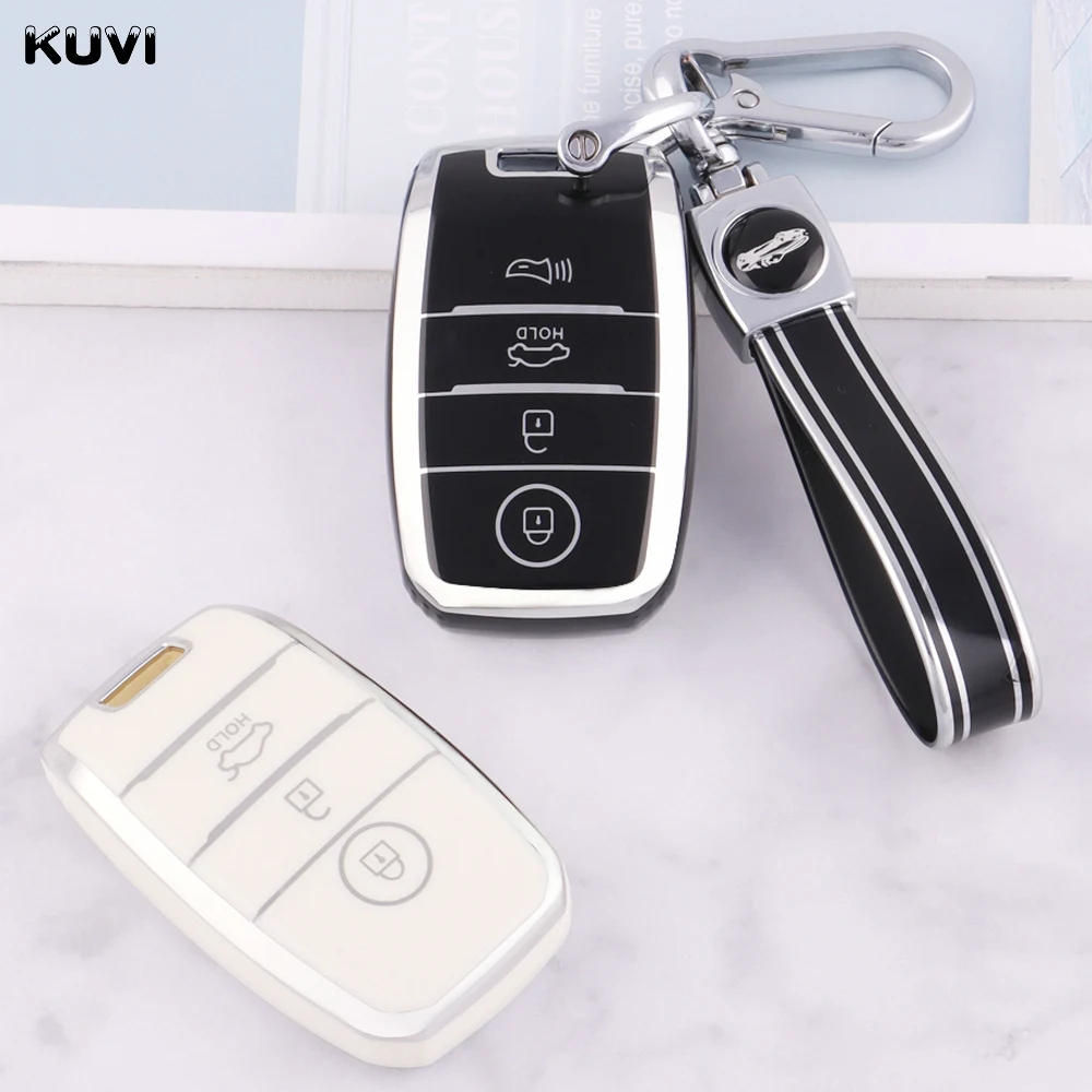 Новинка 3 4 кнопки ТПУ автомобильный смарт-ключ с дистанционным управлением чехол