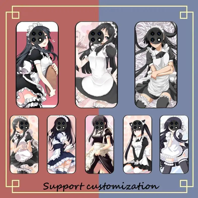 

cartoon cute maid girl Phone Case for Redmi 5 6 7 8 9 A 5plus K20 4X S2 GO 6 K30 pro