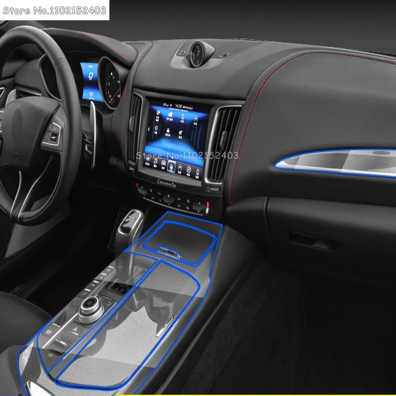 

Car Interior Center Console Transparent TPU Dashboard GPS Protective Film Anti Scratch Accessories Refit For Maserati Ghibli