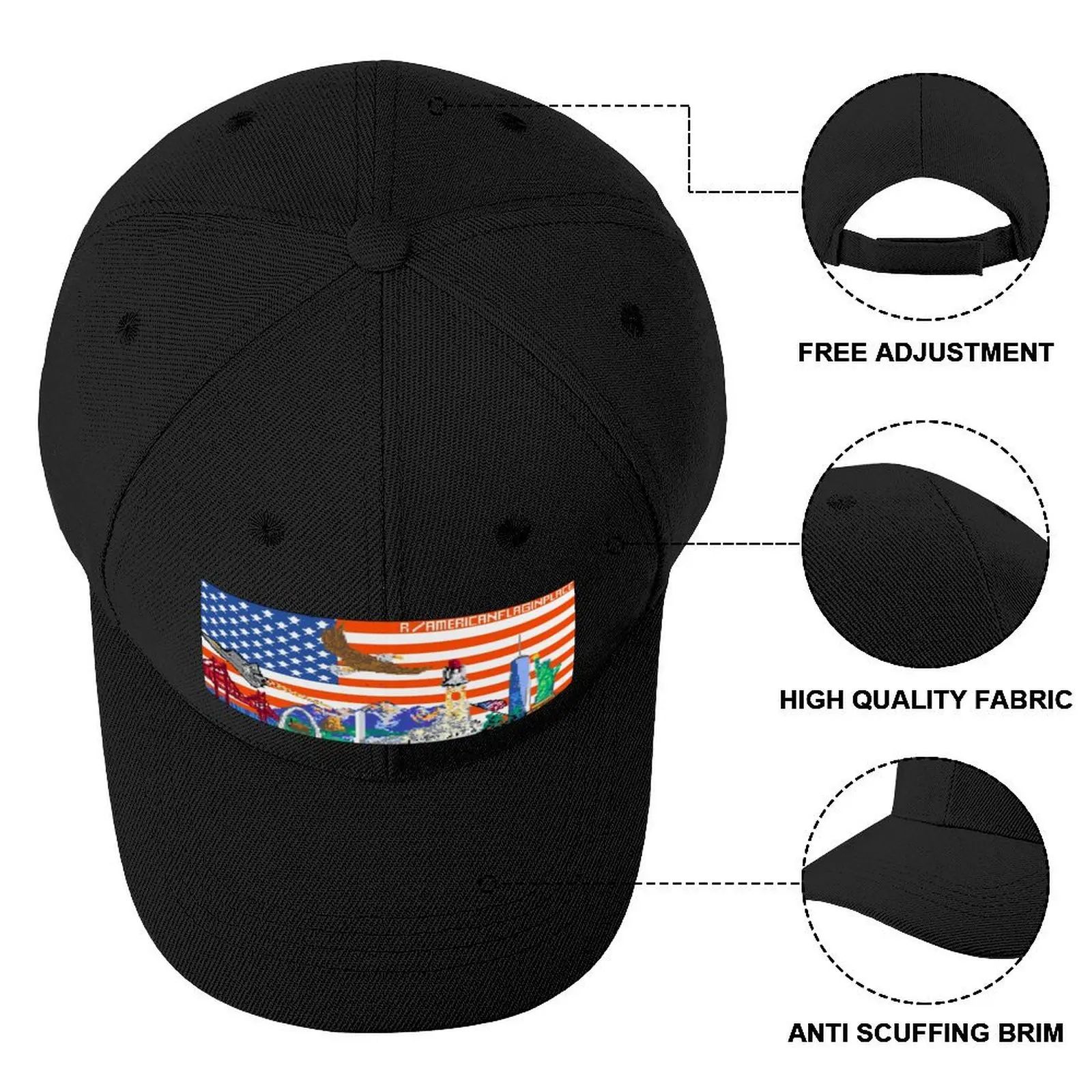 R/America anflaginplace 2022 конечный результат Merch бейсболка Рождественская шапка новая в