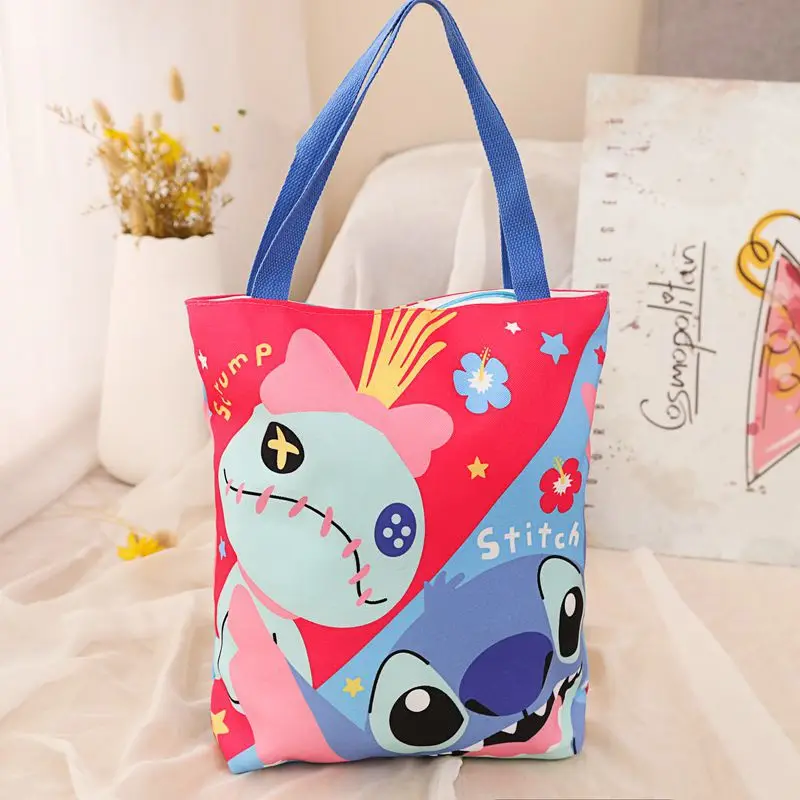 

Сумка на плечо с мультипликационным изображением Диснея Микки Мауса, женская сумка большой вместимости, новая Холщовая Сумка для девушек, п...