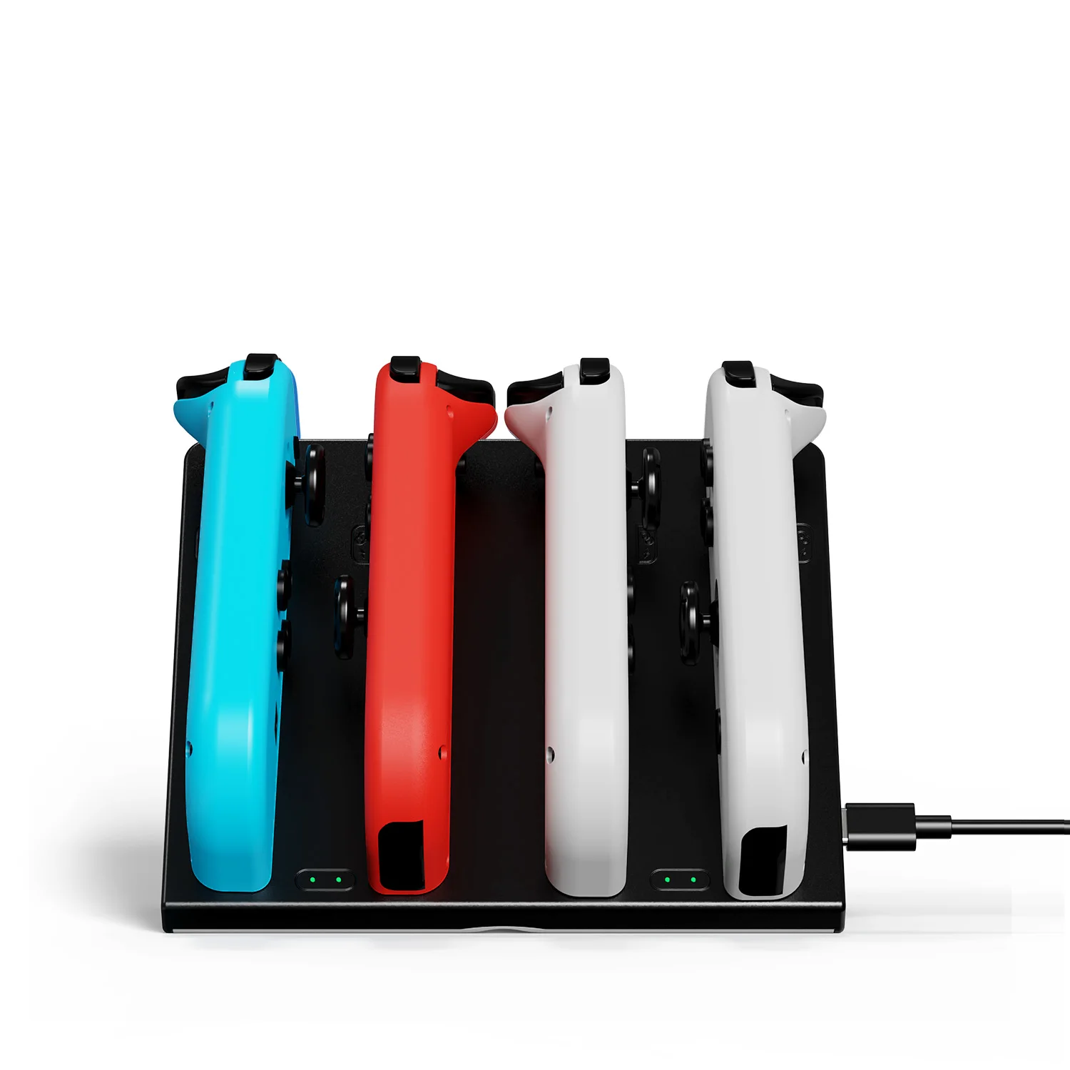 Фото Зарядная док-станция для контроллеров NS Switch/OLED, 4-слотовая станция быстрой зарядки с LED-индикатором для аксессуаров Switch №1