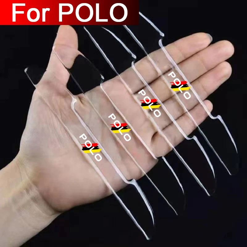 

4 шт., защитные накладки на двери автомобиля для vw Volkswagen polo r rline