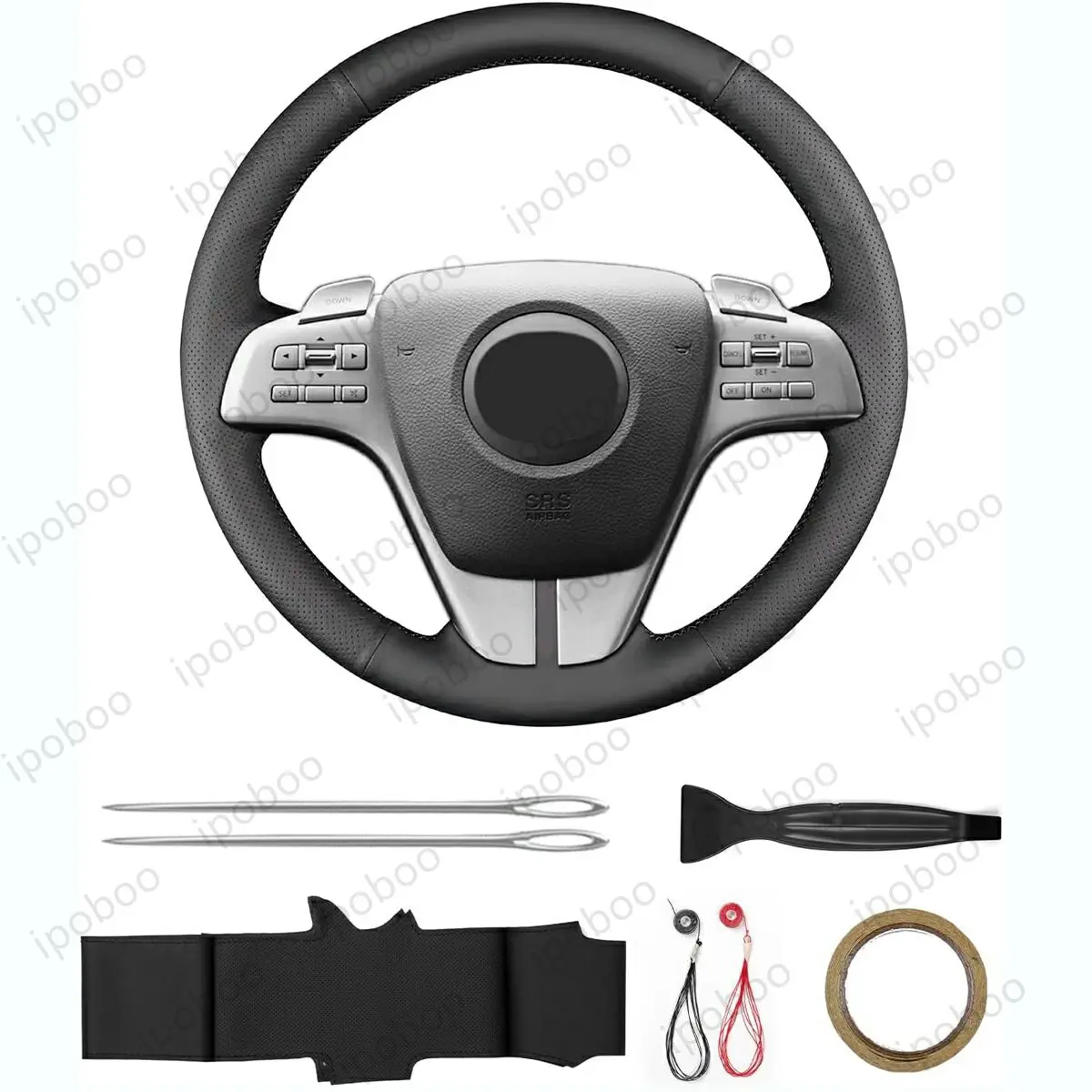 Фото Чехол на руль ручной работы для Mazda 6 SAP Wagon 2009, 6 SAP 20096 Wagon 2008, 6 Sedan 2008, 6 Hatchback 2008 №1