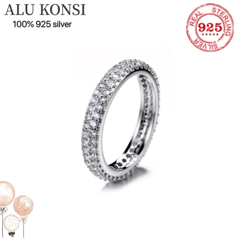 

Женское кольцо из серебра 2021 пробы, с кристаллами