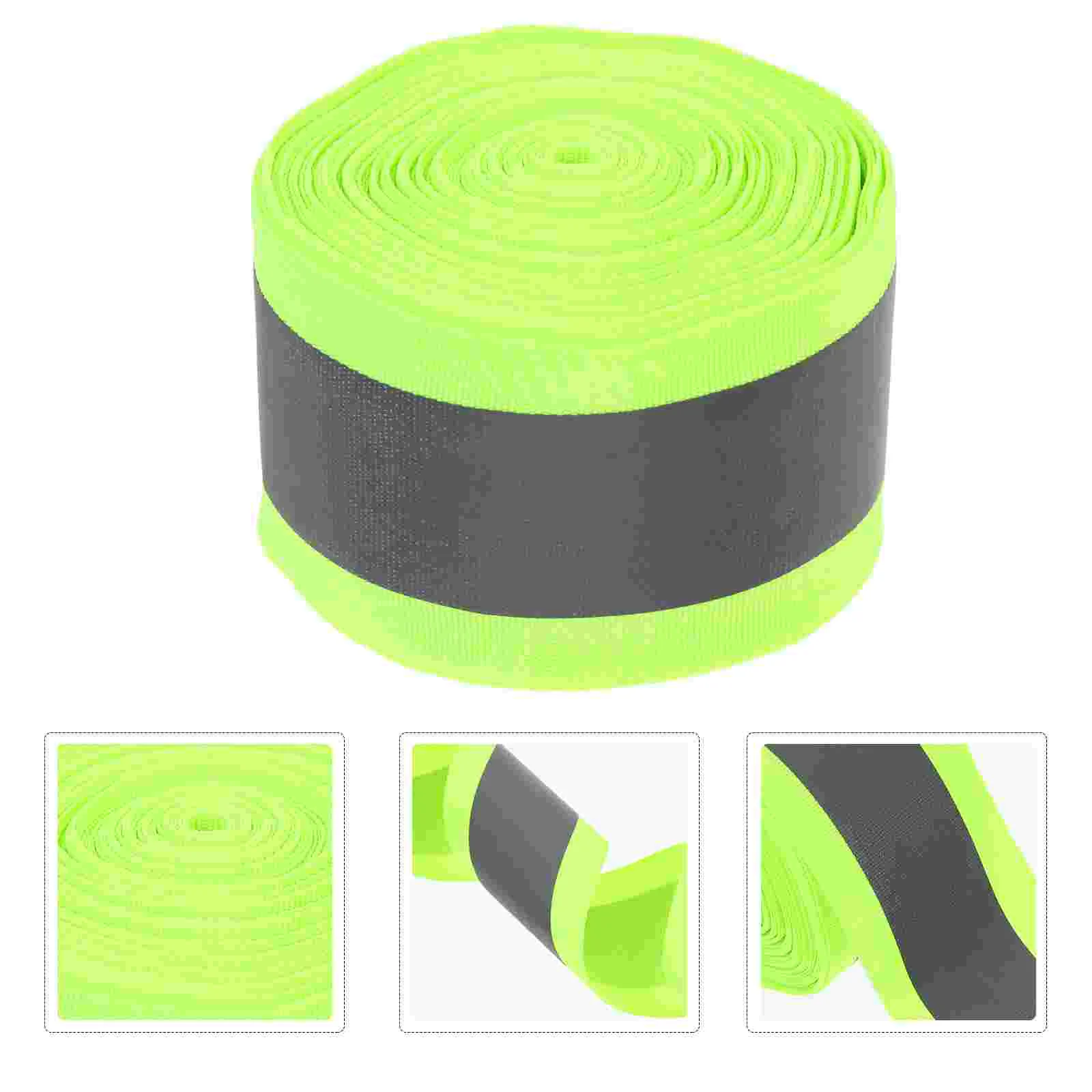 

Tape Reflective Safety Fabric Clothing Stripsew Florescent Webbing Warning Bags School Adhesive Self Diy Raincoats Vest Trimhigh