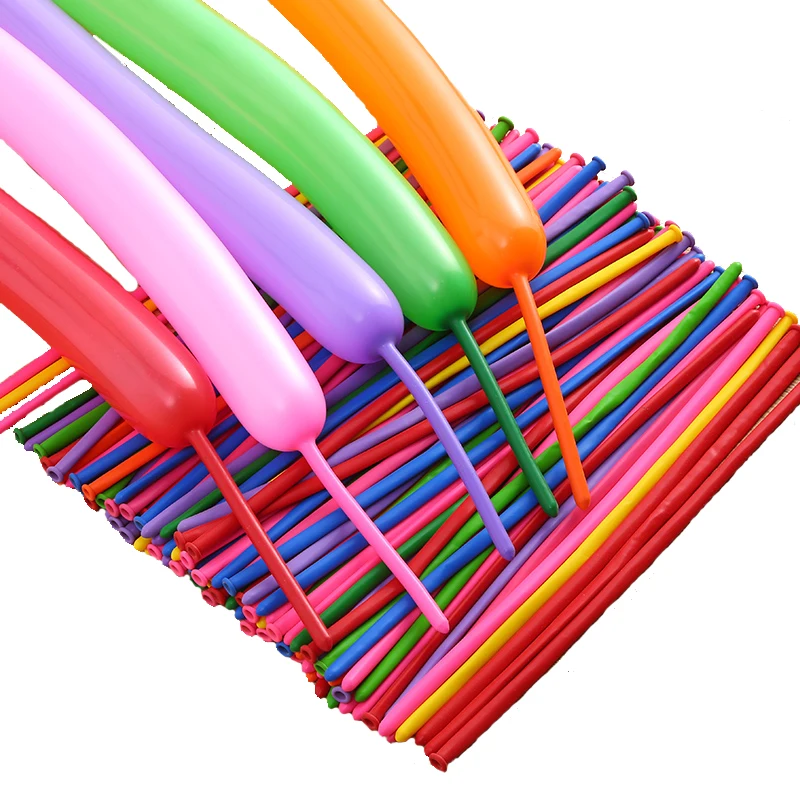 

100pcs/50Pcs Long Magic Balloon Weaving Balloon DIY Birthday Party Decoration Balloon Color Wedding Ceremony Decorations