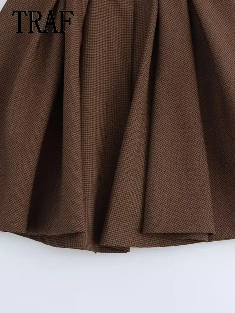 TRAF женское мини-платье без рукавов с открытой спиной в сетку для женщин