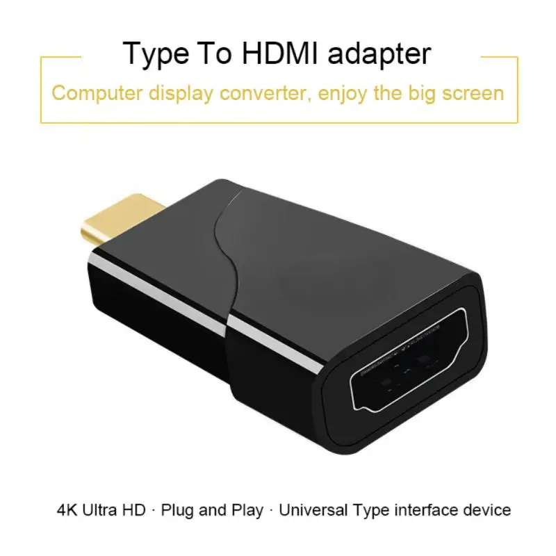 

Computer Accessories Type-c To Hd Multimedia Port Adapter Portable For Projector Monitor Type C To 4k Hdmi-compatible 4k Adapter