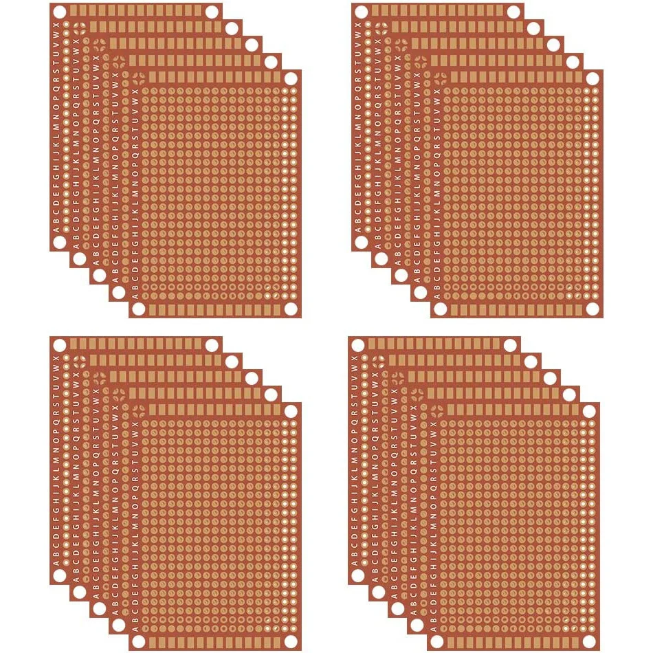 

20Pcs Copper Perfboard Paper Composite PCB Board 5 x 7 cm Universal Breadboard Single Sided Printed Circuit Board