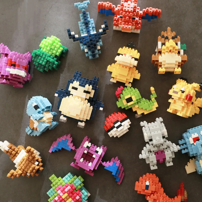 Фото Конструктор Pokemon 95 Style: Чаризард, Кайогр, Граудон, Рейкуаза — мини-модели животных из мультфильмов, игровые фигурки, игрушки Pokemon №1
