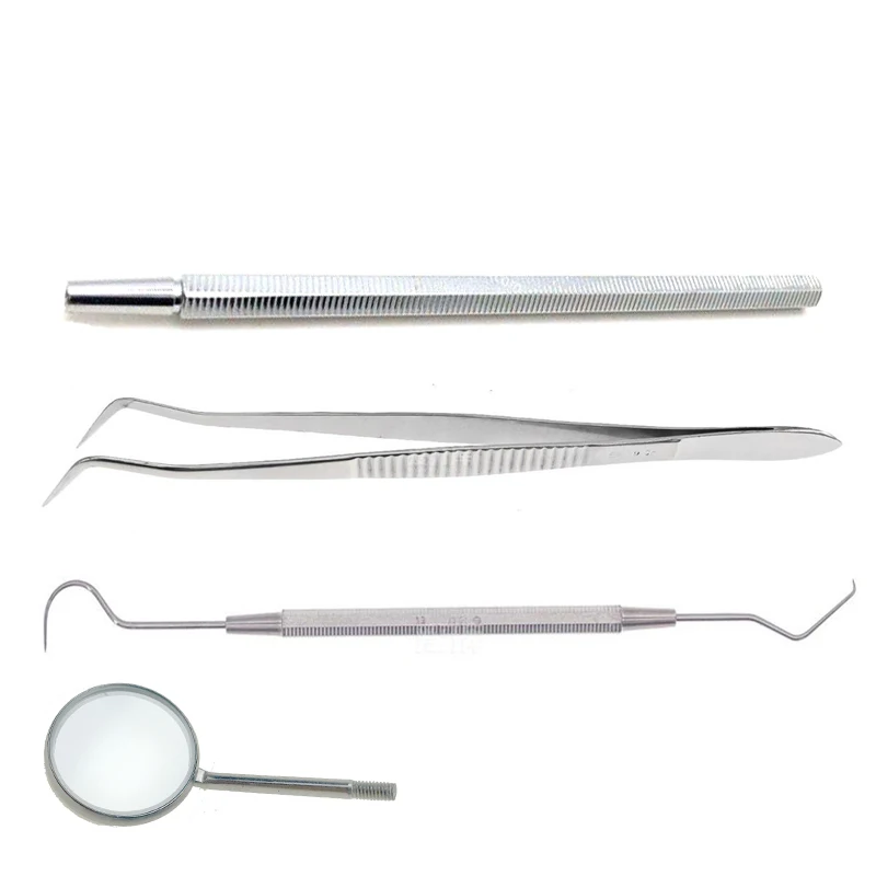 

Dental Materials Shanghai Kangqiao Oral Mirror Forceps Probe Three Sets Of Oral Mirror Instrument Material Tools