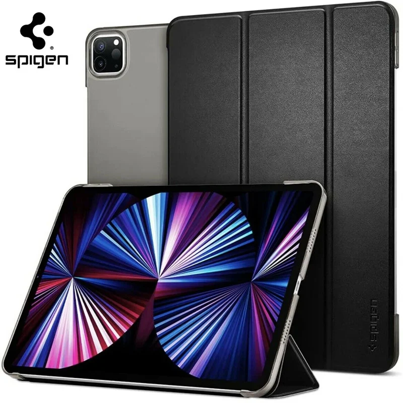 

Original Spigen [ Smart Fold ] Wake And Sleep Stand Case For Apple iPad Pro 11 " 2021 Shockproof Slim Magnetic Flip Cover Case