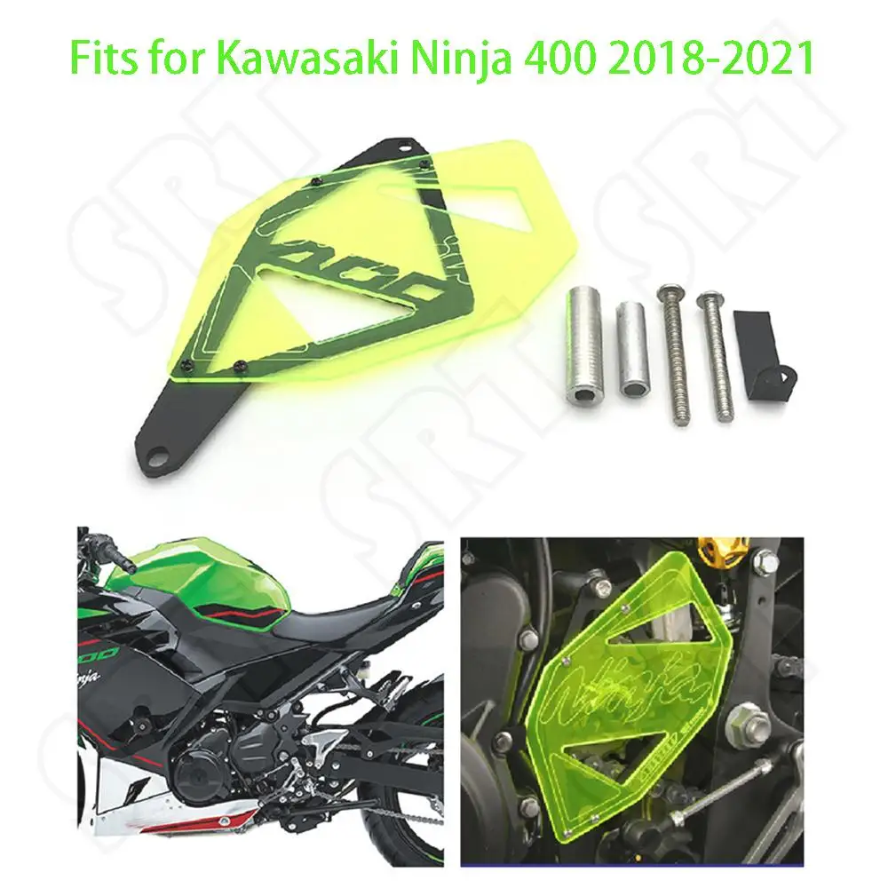 

For Kawasaki Ninja 400 NINJA400 2018 2019 2020 2021 Motorcycle Accessories Engine Front Sprocket Chain Decorative Cover Guard