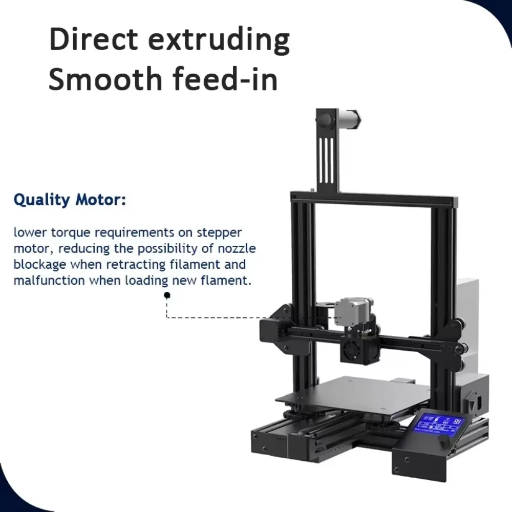 Фото Экструдер CREALITY Ender 3 с прямым приводом для Ender 3 / Ender-3 Pro, модернизированный комплект хотэнда с шаговым двигателем 42-40 и кабелями вентилятора 1,75 мм №1