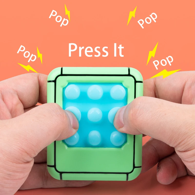 Push Pop Fidget pedleri itmek Bubble Poppers oyuncaklar yetişkinler antistres silikon stres rahatlatıcı duyusal oyuncaklar çocuklar için otizm ADHD