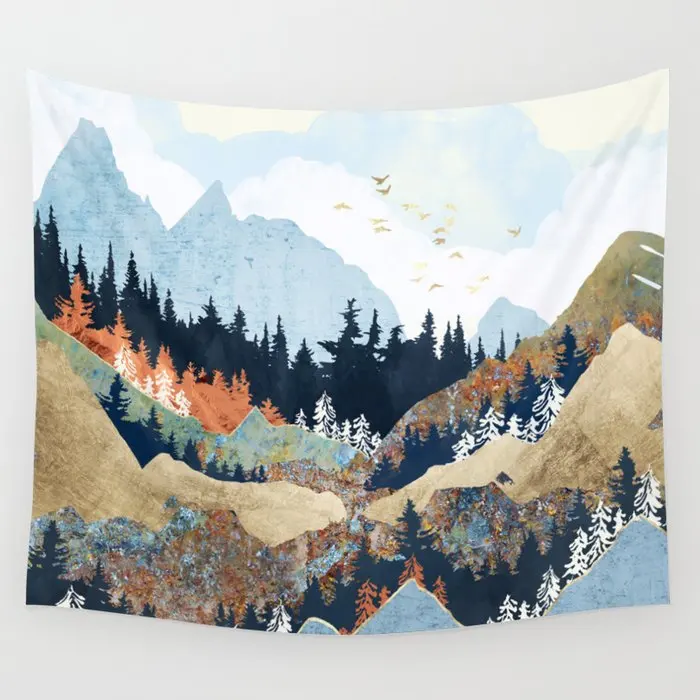 

Spring Flight Wall Tapestry Background Wall Covering Home Decoration Blanket Bedroom Wall Hanging Tapestries