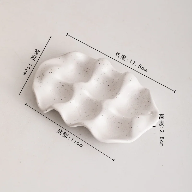 

Белый керамический лоток для яиц