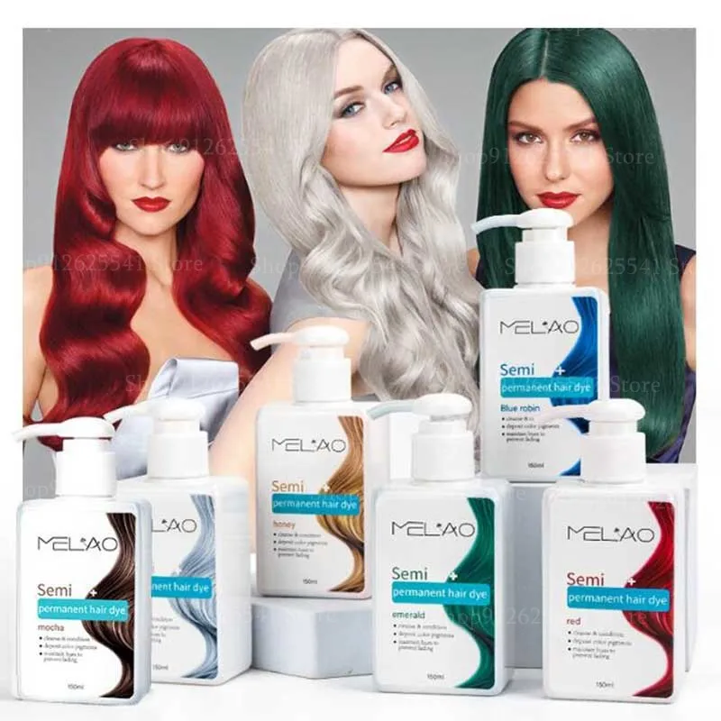 Grey Mocha Brown Hair Dyeing Gentle Safe Hair Dye No Damage To Scalp Semi-permanent Hair Dye Cream